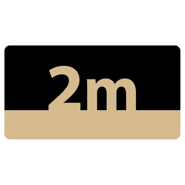 Identity Group 2 Meters Graphic, Tan, 15" 8615XT